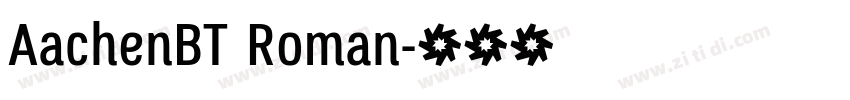 AachenBT Roman字体转换